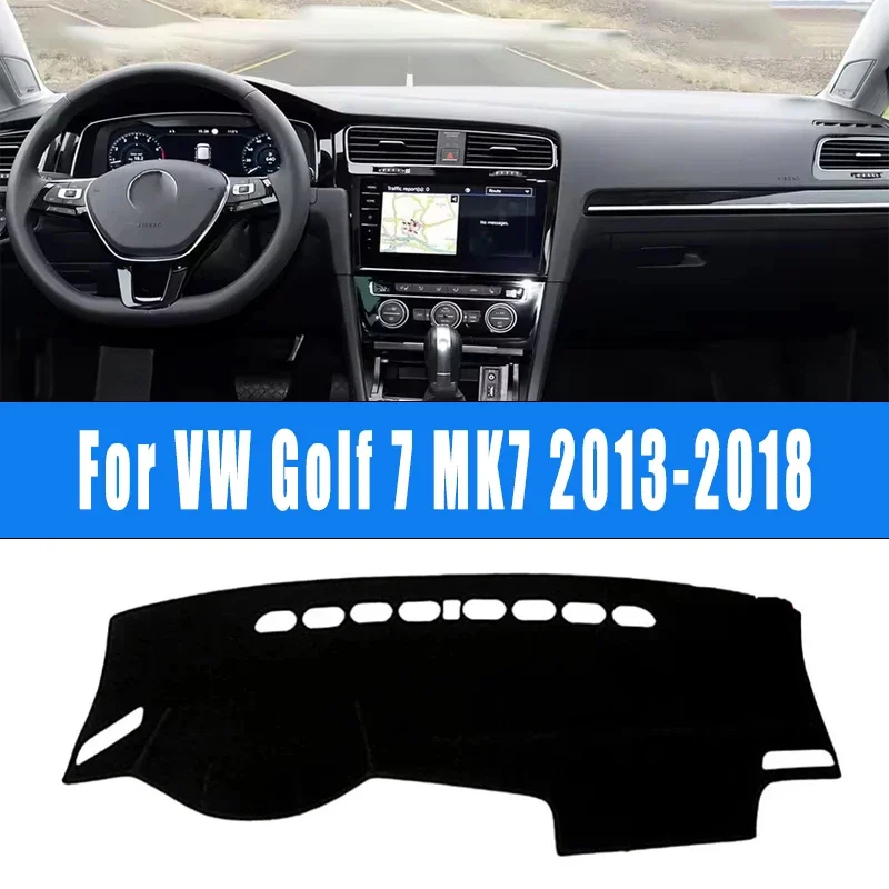 

Car Dashboard Mat Dash Cover Central Control Pad Custom Nonslip Cape Sunshade Accessories For Volkswagen VW Golf 7 MK7 2013-2018