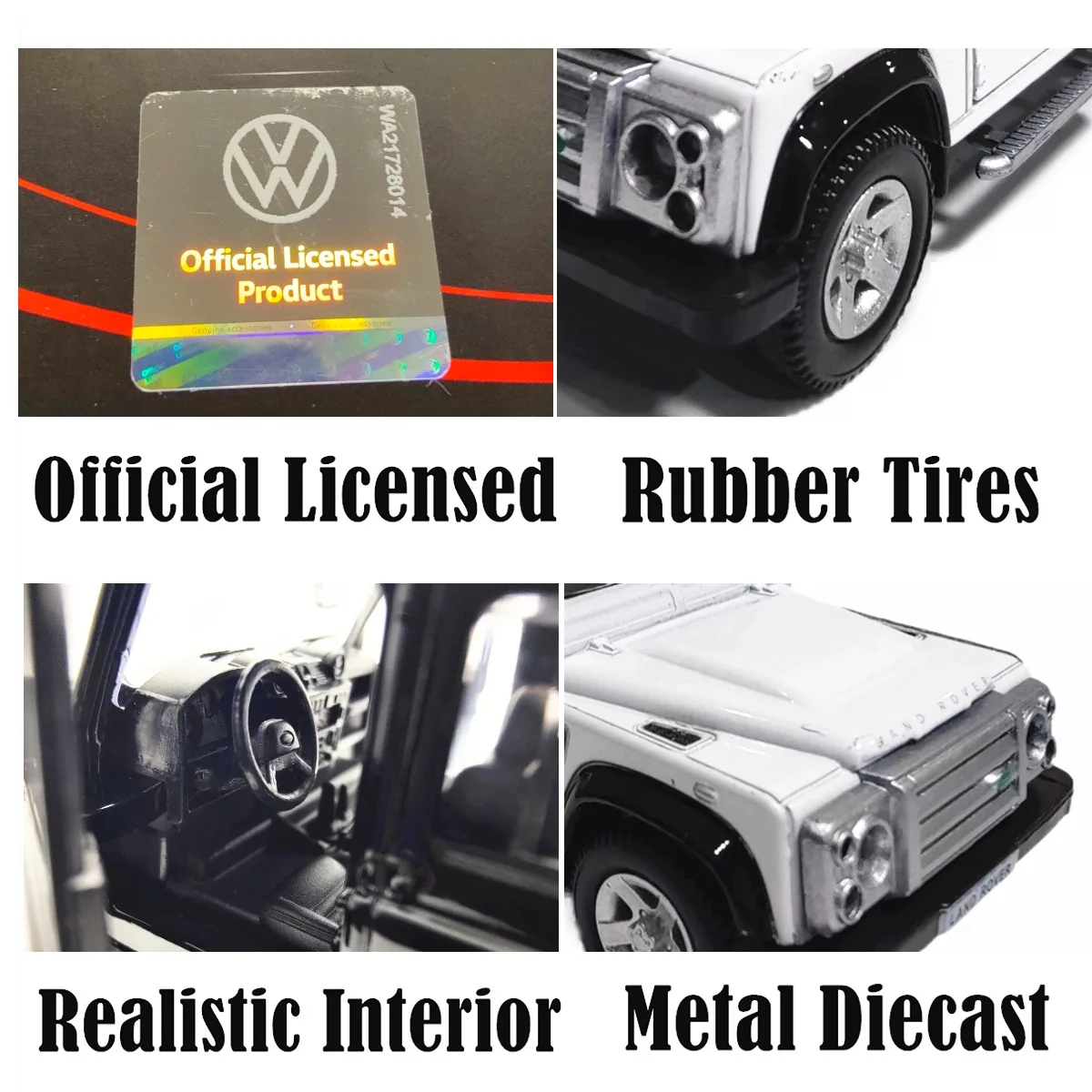 1/36 Land Rover Defender Pullback Toy Car Model Mechanic Replica Official Licensed Scale Diecast Miniature Art Xmas Toy Gift image 5