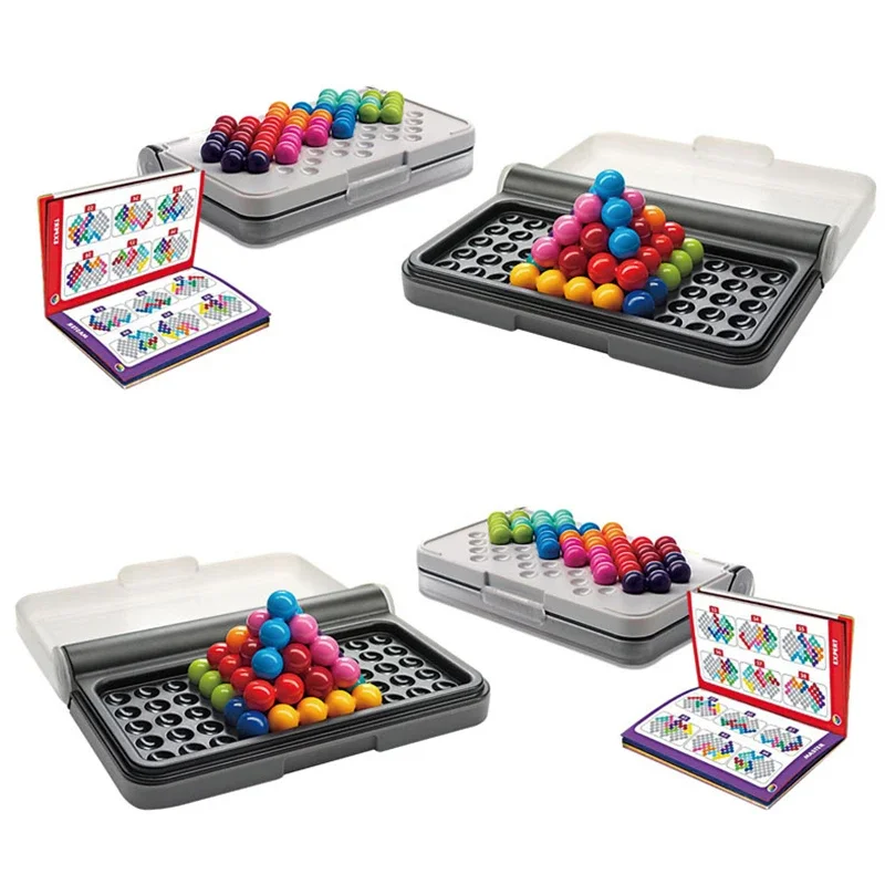 1 صندوق ألعاب مونتيسوري الذكاء الخرز السحري السفر للأطفال والكبار لعبة الدماغ بناء المهارات المعرفية #1