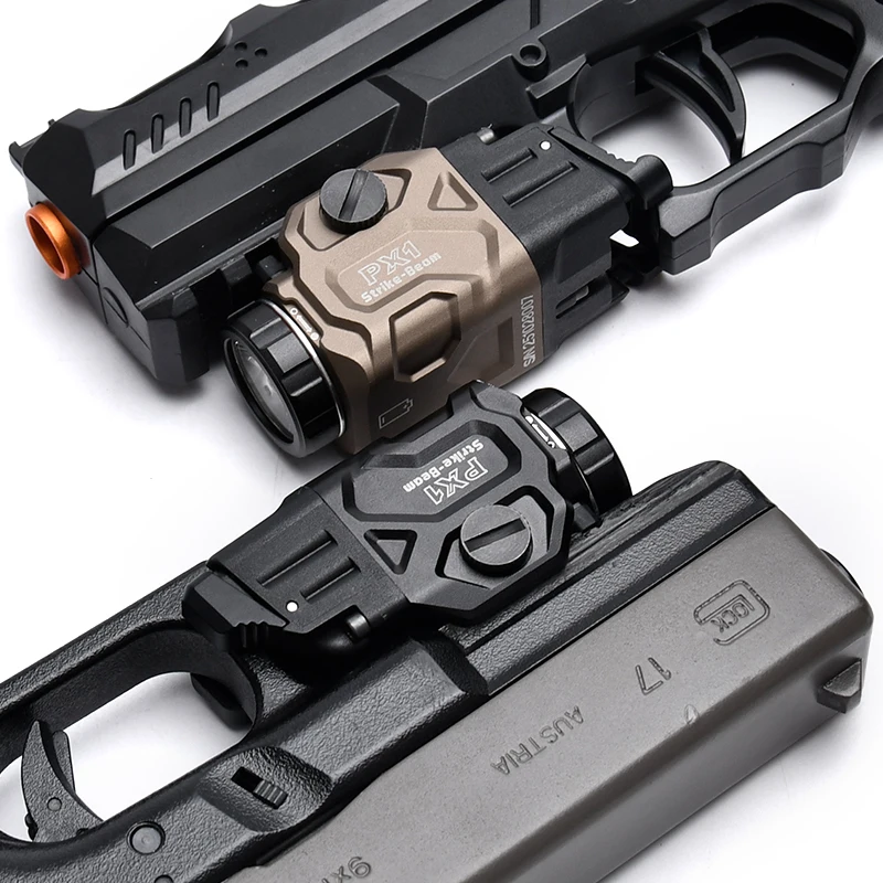 Latarka taktyczna WADSN Metal PX1, mocowana na szynę Picatinny 20mm, do Glock 17 G18 G19, lampa Scout, akcesoria do Airsoftu TTI