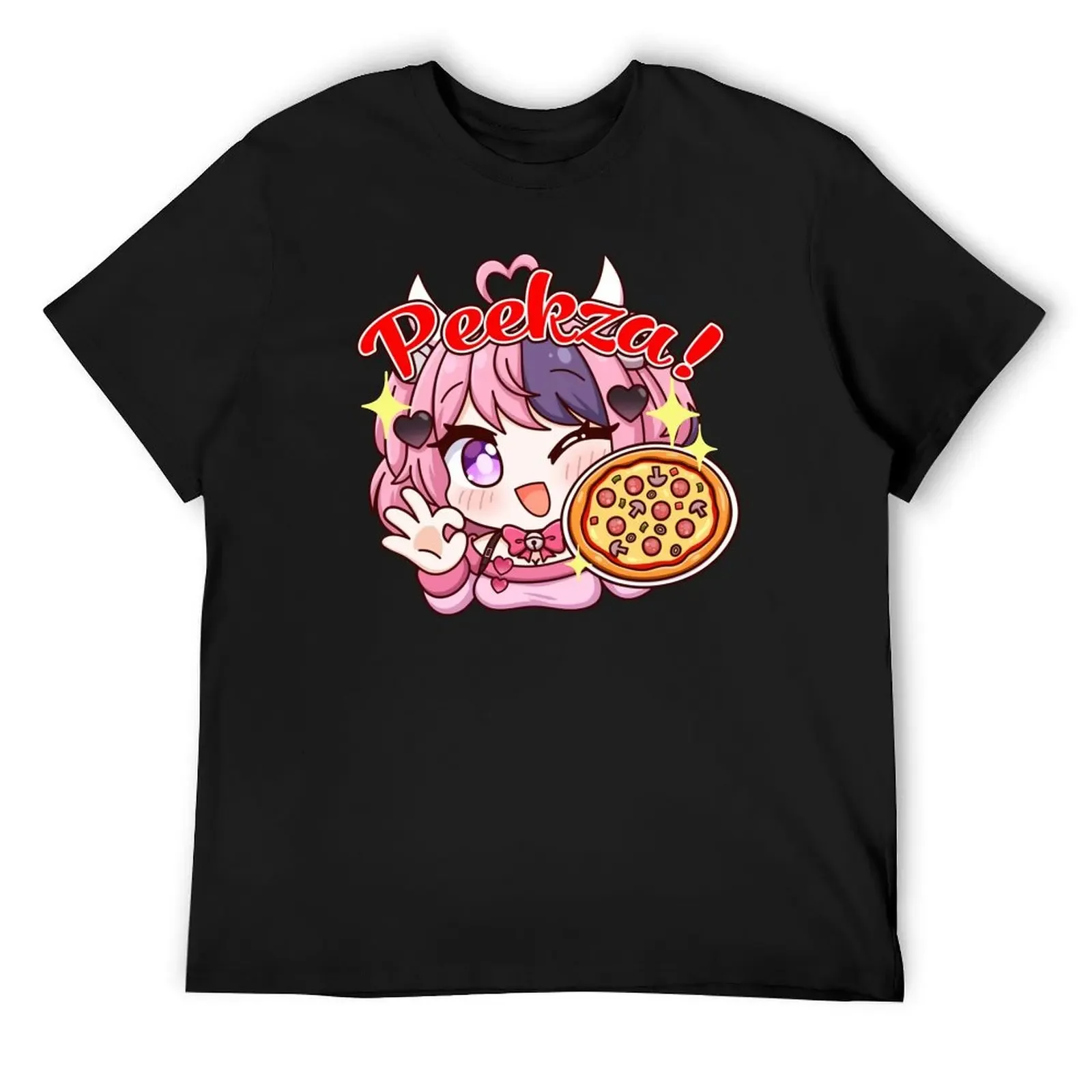 

Ironmouse Peekza T-Shirt Anime t-shirt for a boy oversizeds slim fit t shirts for men