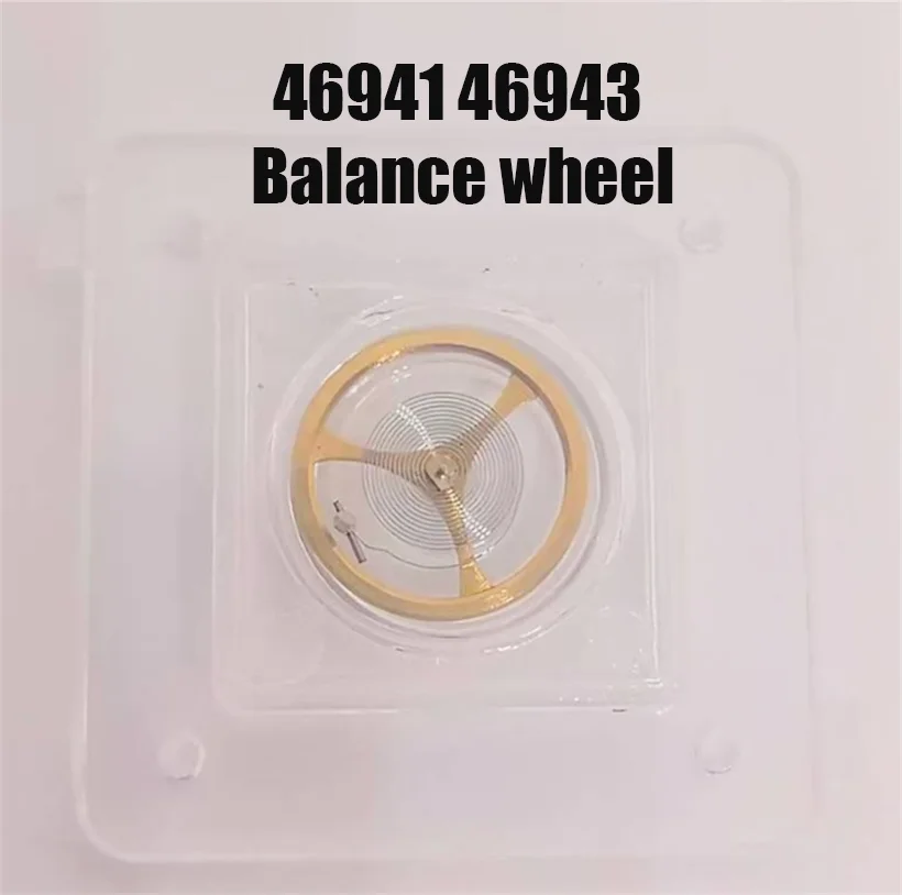 Piezas de reparación de accesorios de reloj 46941 46943 movimiento mecánico rueda de equilibrio de oscilación completa (incluido resorte de equilibrio) pieza de movimiento