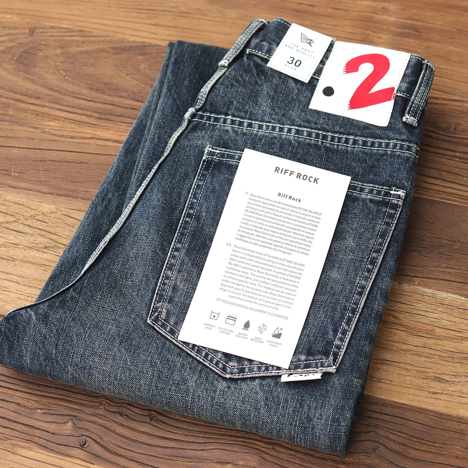 2024 Wiosna i jesień Nowe amerykańskie dżinsy retro Męskie proste 95% bawełna Sprane luźne proste spodnie codzienne z szerokimi nogawkami Dad Pants