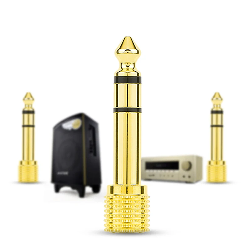6.5mm 1/4 "plugue masculino para 3.5mm 1/8" adaptador de fone de ouvido estéreo jack fêmea