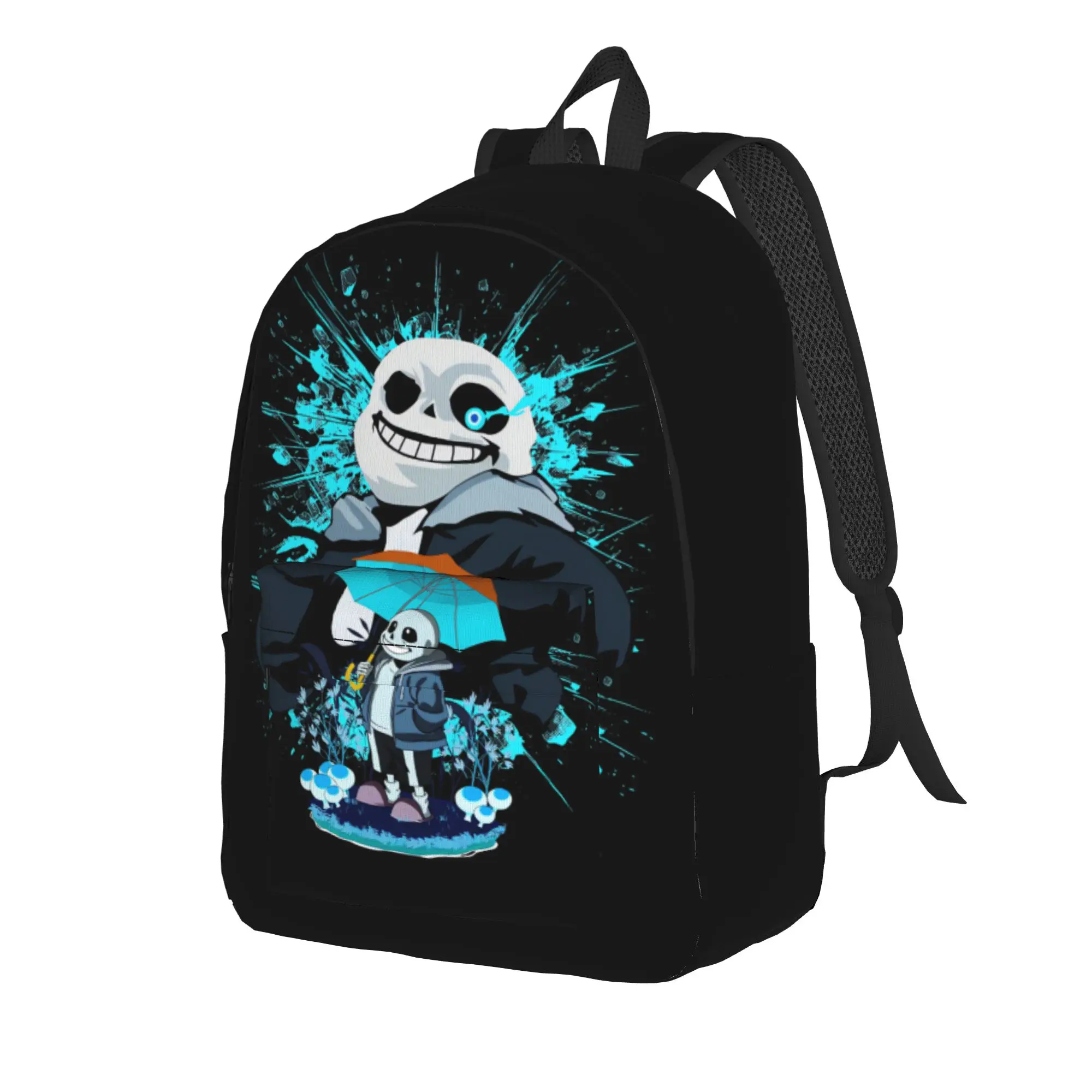 Trendy Popular Undertale Backpack  Student Unisex Polyester Travel Backpacks Lightweight Fun High School Bags Rucksack