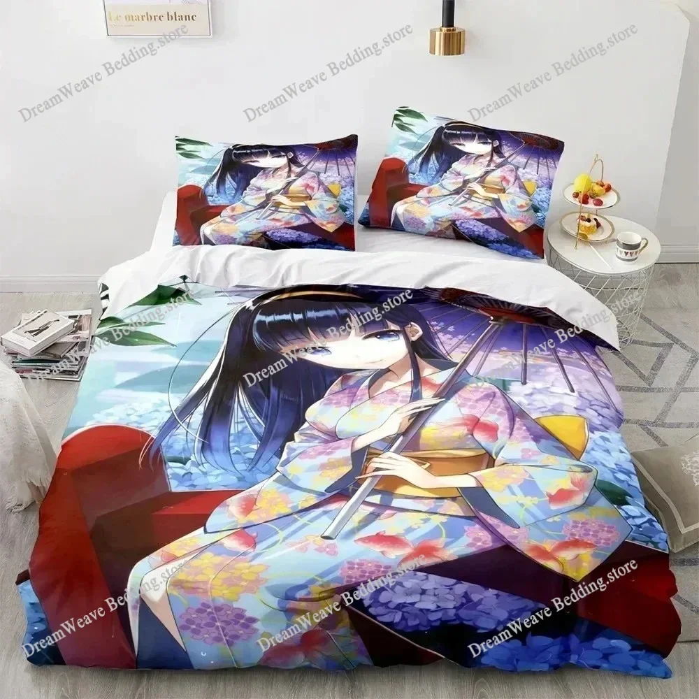 

3D Printed Anime Kawaii Sexy Girl Bedding Set Boys Girls Twin Queen Size Duvet Cover Pillowcase Bed Kids Adult Home Textile741