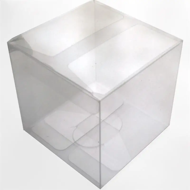 25pcs Clear PVC Packing Boxes For Gift Candy Transparent Plastic Cube Boxes Gifts Display Christmas Wedding Cupcake Case