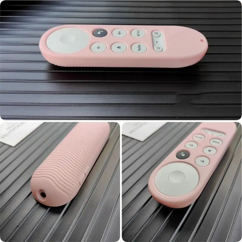 Non-slip Soft Silicone Case For Chromecasts Remote Control Protective Cover Shell For Google Tv Luminous Voice Remote Control