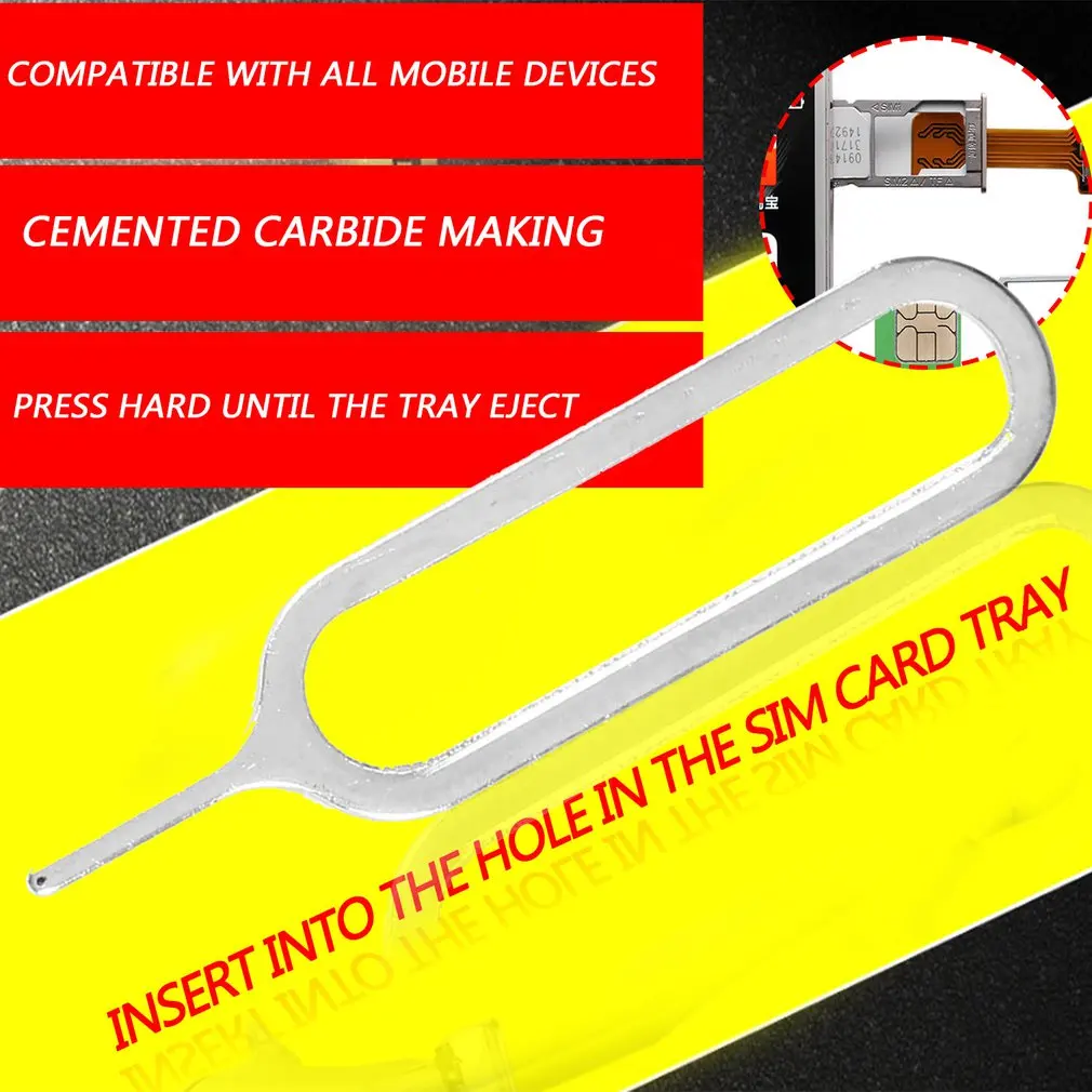 Slim Khay Sim Pin Đẩy Dụng Cụ Tháo Kim Dụng Cụ Mở Tai Nghe Nhét Tai Hầu Hết Điện Thoại Thông Minh Sim Pin Dành Cho Điện Thoại Android đa Năng Pin