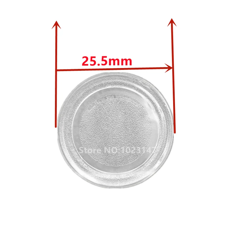 Diameter 25.5cm Glass Plate for Midea M1-201A/M1-213C/MM620CH1-PW/M100 Microwave Oven Parts Accessories