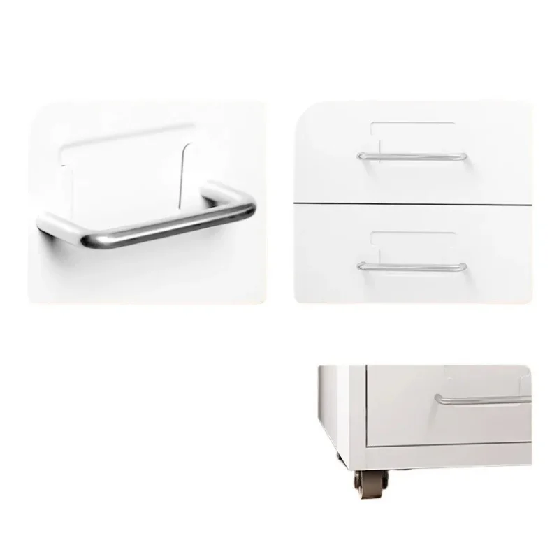 custom.White 6 Drawer Metal Helmer File Cabinet with Casters Home Office Organization