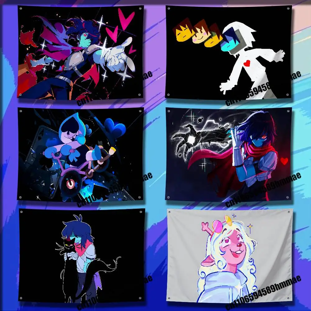 

For D-Deltarune K-Kris N-Noelle Flag 150*200cm 60*110cm 80*120cm 100*150cm 50*70cm Outdoor Wall Banner Tapestry Cover