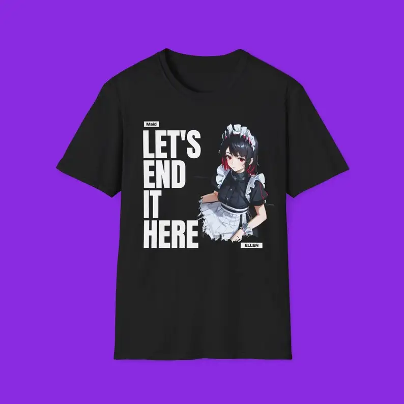 Zenless Zone Zero ShirtFan Art ShirtEllen Joe ShirtEllen Anime ShirtEllen ZZZ Shirt (White Text: End Here)