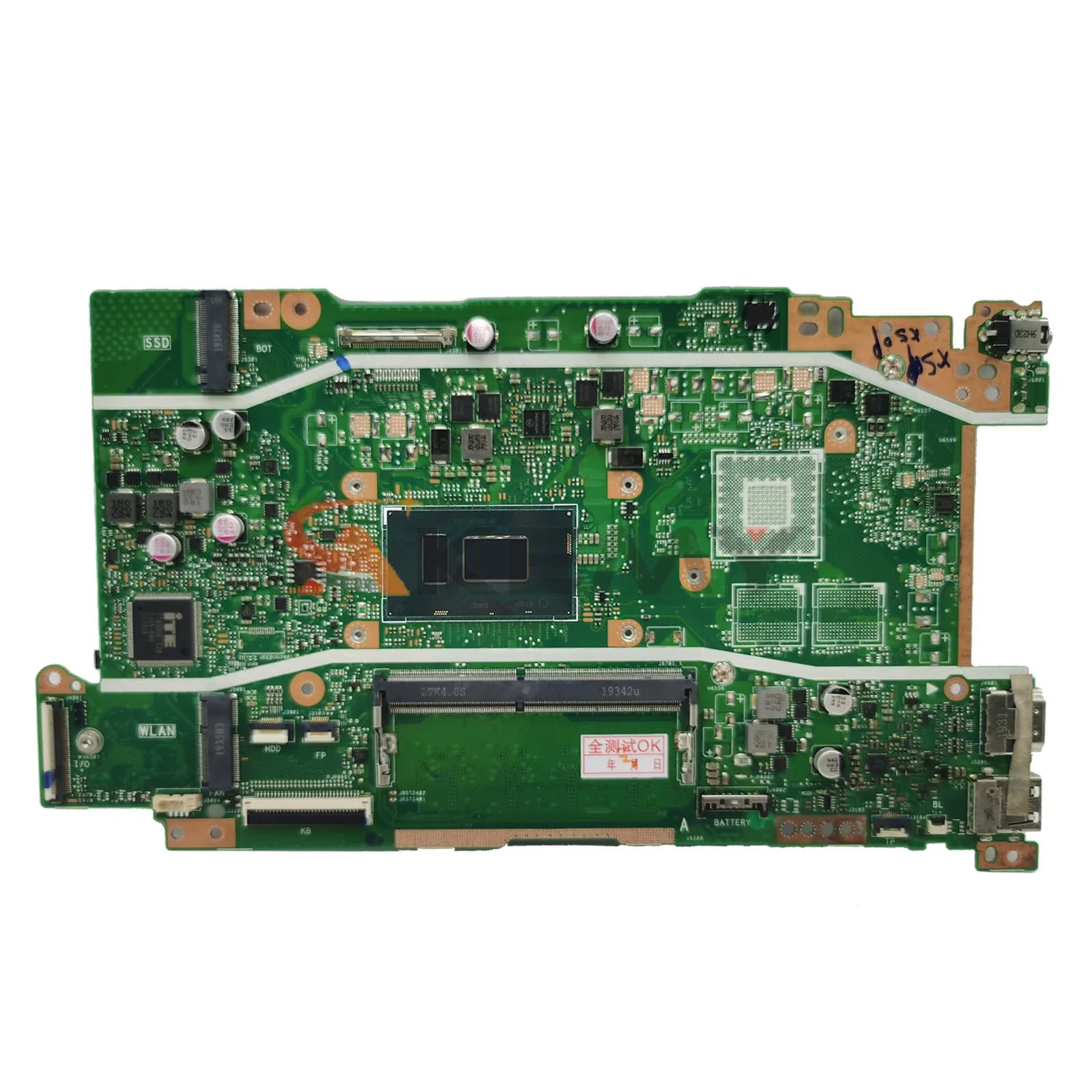 Imagem -02 - Placa Mãe de Laptop Shenzhen Mainboard i3 i5 i7 4g Ram para Asus X409ub X409ua X509ua X509ub A409u A509u F409u F509u X409uj X509uj