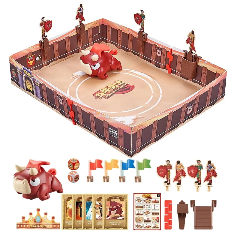 funny-entertainment-casual-logical-party-game-toy-kids-bullfighting-warrior-board-games-toy-puzzle-levels-card-board-game-family