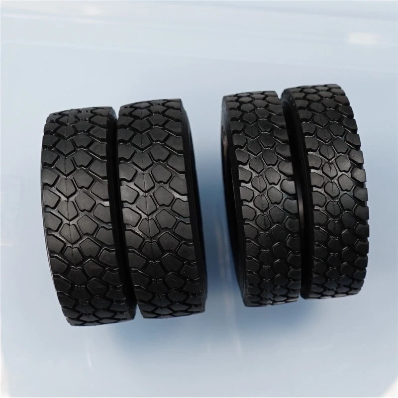 Rubber Tire for 1/14 Tamiya RC Truck Car Scania 770S BENZ 3363 VOLVO FH16 MAN Diy Parts Toys