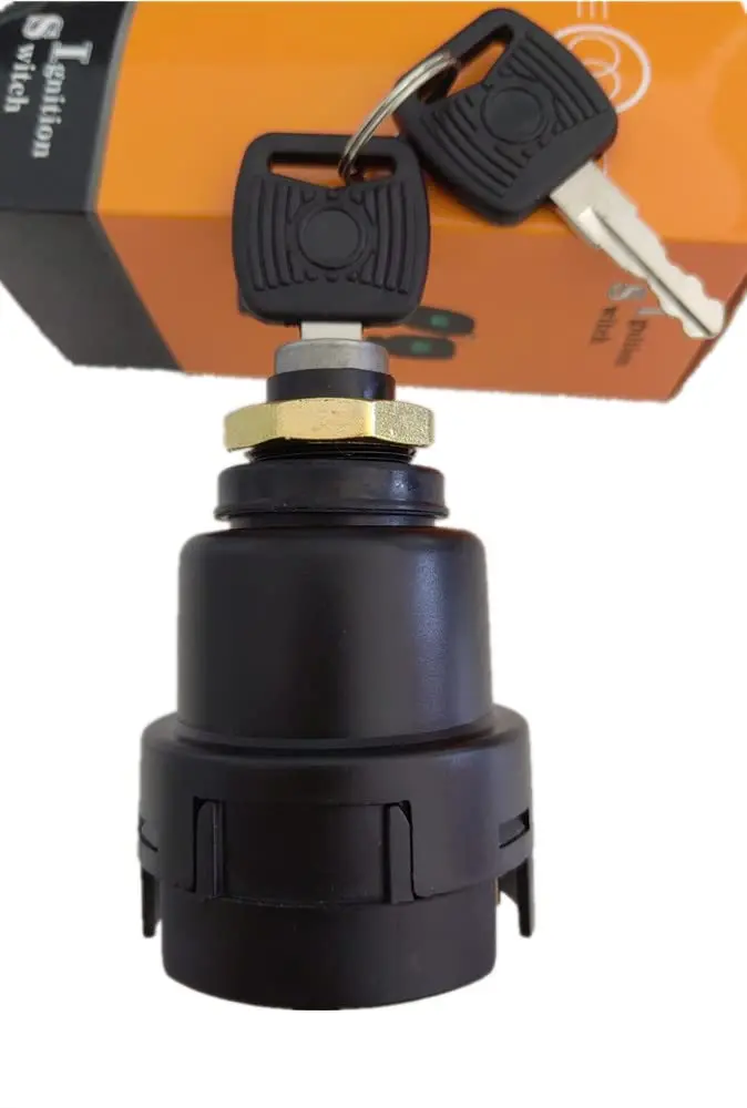 

Ignition Switch with Keys For Excavator 60 85 135 230-8 COBO Heavy Equipment Black Push Button Machinery Parts