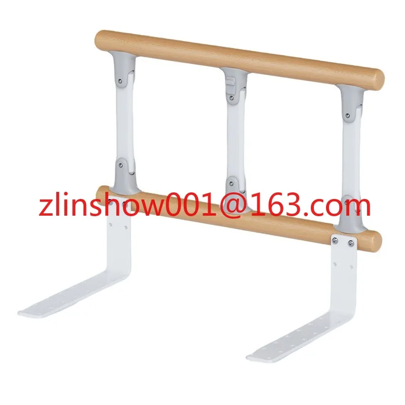 

Solid wood elderly get up aids household bedside handrails are safe