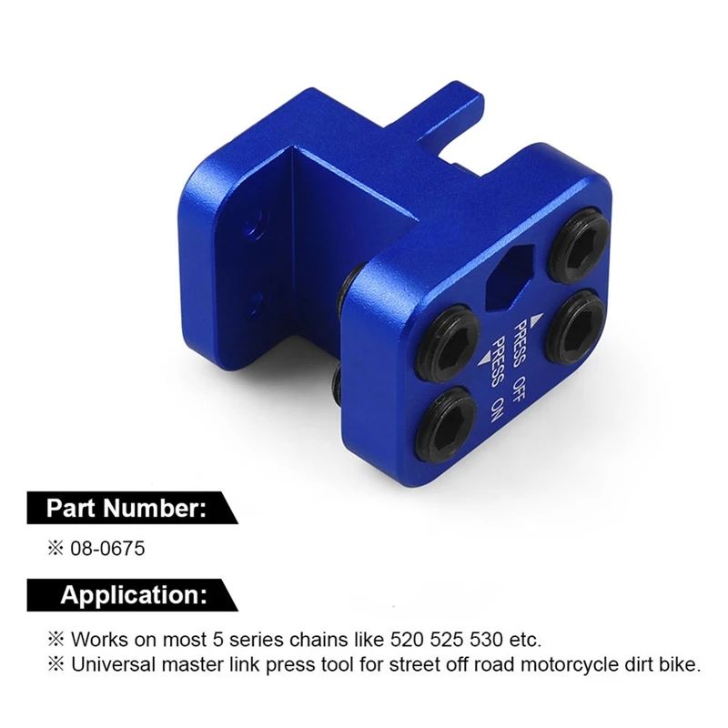 Professional Master Link Chain Tool 520 525 530 Sideplate Motorcycle ATV Dirt Bike