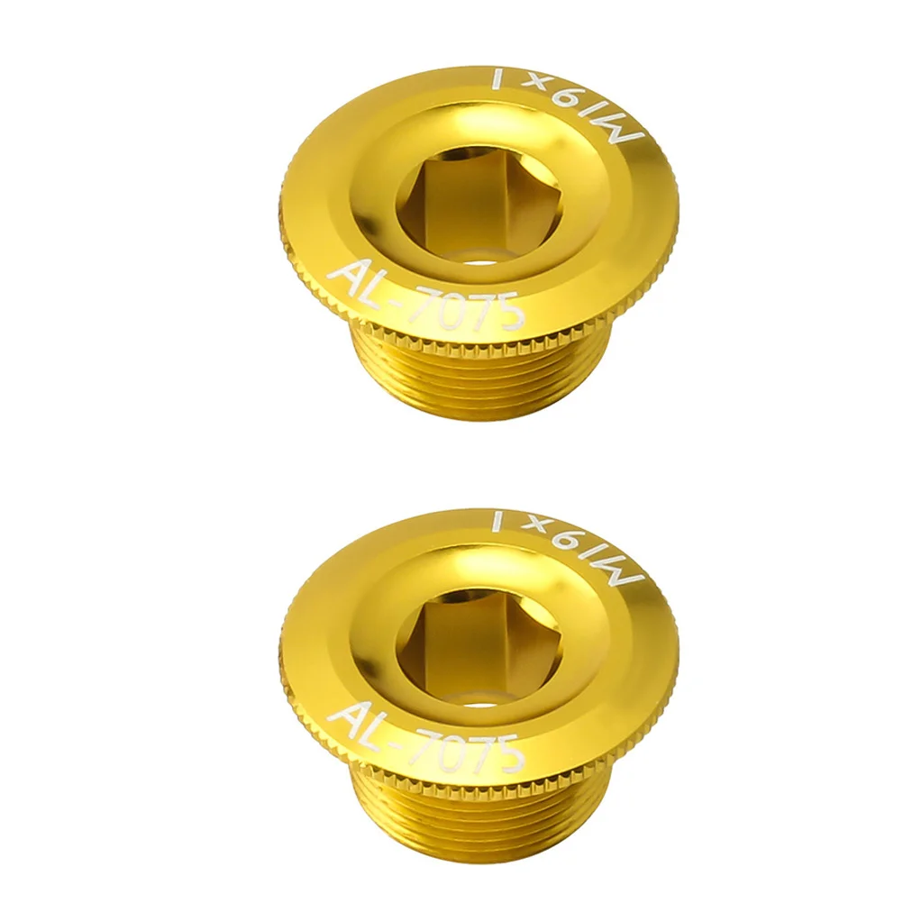

2Pcs Bike Crank Cover Aluminum Alloy Strong Compatibility Portable Fixing Bolt Compatible with Road Mountain Bike Crankset