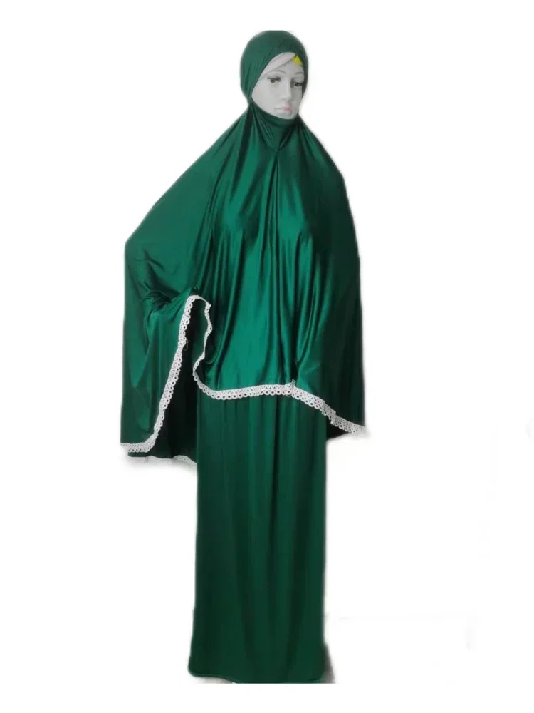 Ropa de oración de Ramadán Eid, conjuntos de falda musulmana para mujer, conjunto Abaya de 2 piezas, vestido musulman, conjuntos Hijab, falda larga Khimar, conjuntos Niqab