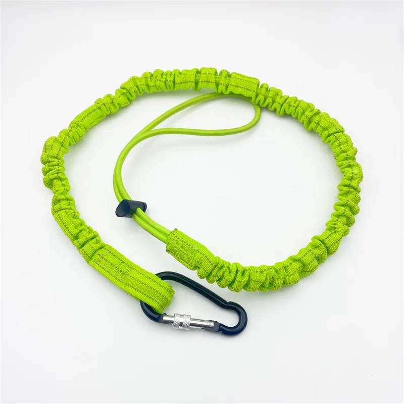 حلقة تسلق أداة الحبل حبل أمان قابل للسحب تلسكوبي مطاطا المضادة للسقوط حبل أمان في الهواء الطلق لتسلق الملحقات #5