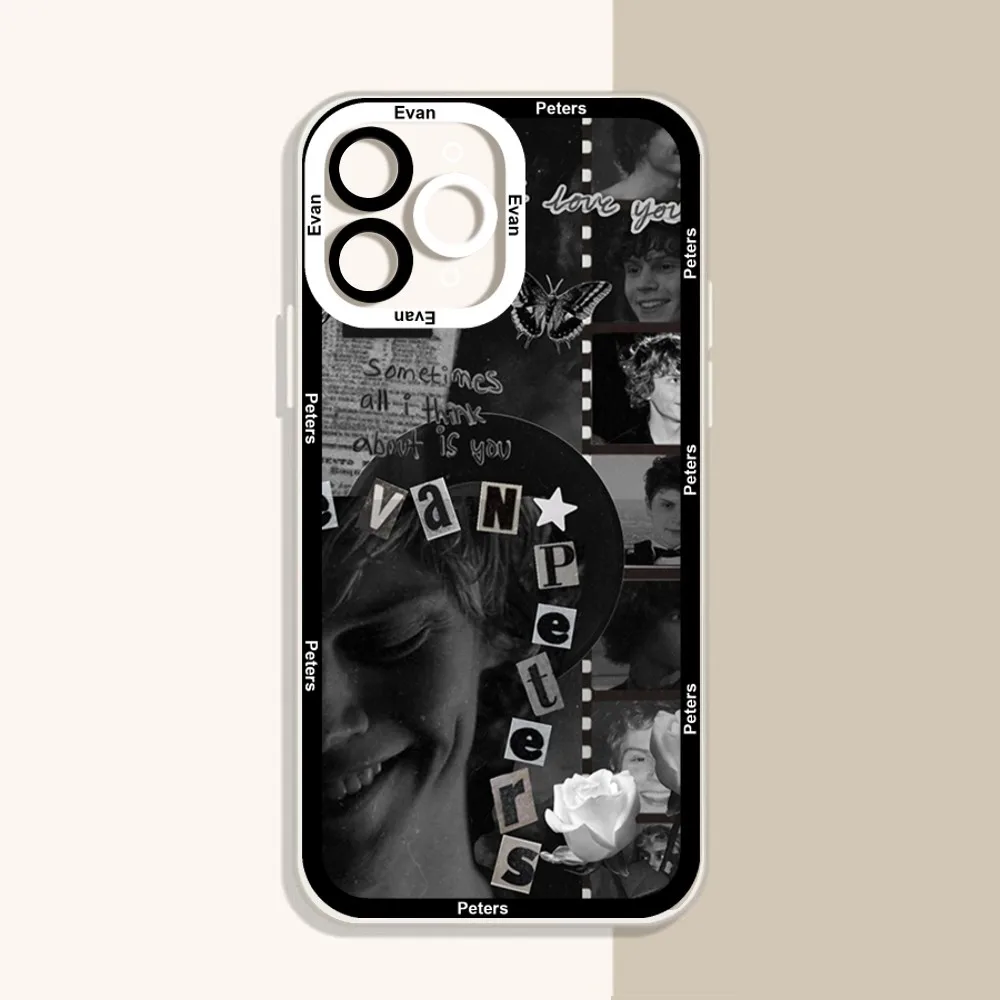 E-Evan Peters Phone Case For IPhone 12 11 13 14 Pro Max XR XS Max X SE2020 7 8 Plus Case