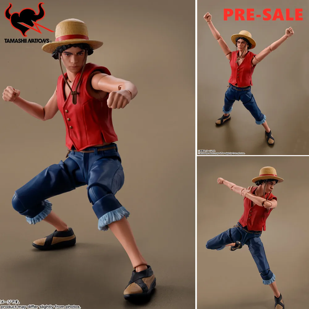 

Original Bandai One Piece S.H.Figuarts Monkey D. Luffy A Netflix Series PVC Live Action Figure Toys SHF Doll Model