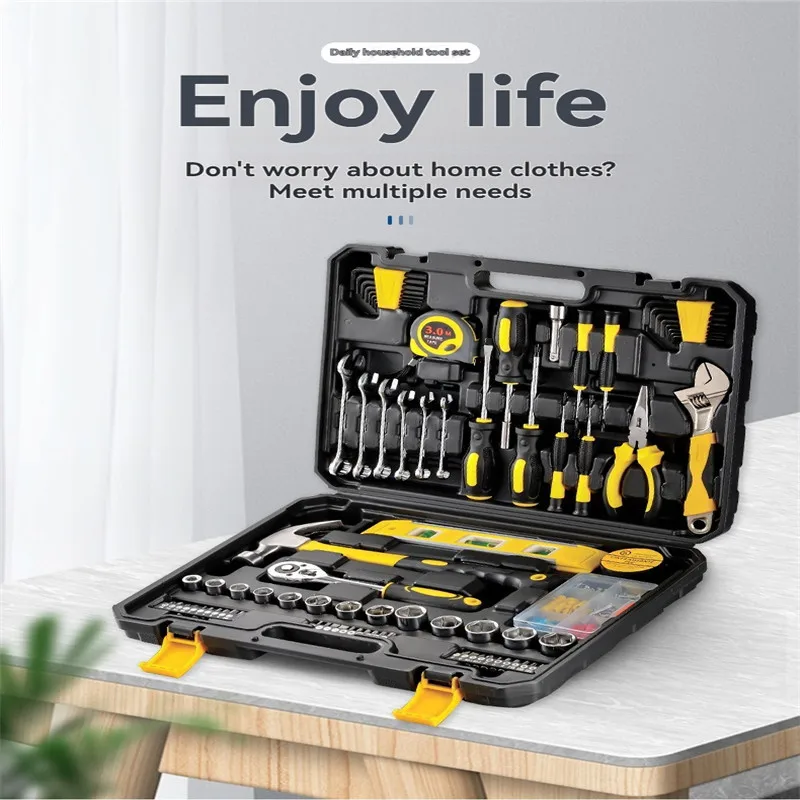 

158piece Tool Set General Household Hand ToolsTorque Wrench Auto Repair Set Hardware manual tool Kit Set Vehicle Hand Tool Sets