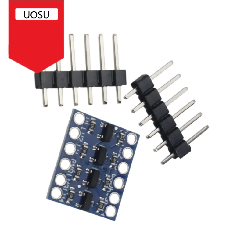 IIC I2C Logic Level Converter Bi-Directional 4 Channel BSS138 5V to 3.3V for Arduino Raspberry Pi ESP32 STM32 I2C Bus DIY Sensor