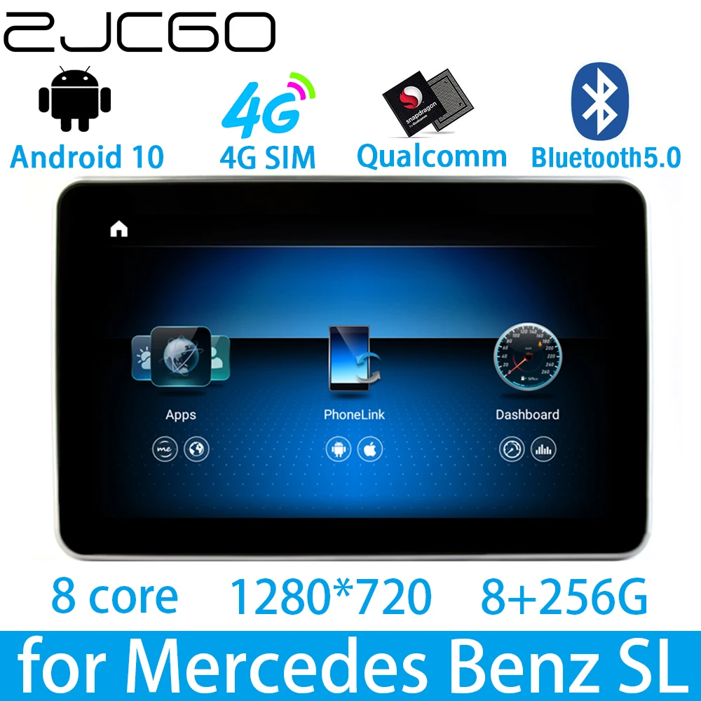 

ZJCGO Car Multimedia Player Stereo GPS DVD Radio Navigation Android Screen System for Mercedes Benz SL R231 SL350 SL400 SL450