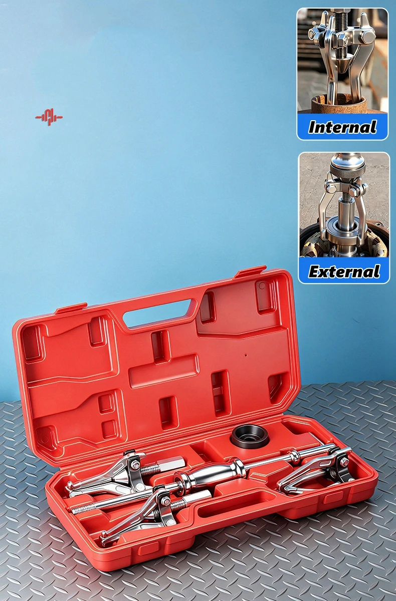 5Pcs Internal External Slide Hammer Puller Set Wheel Axle Bearing Remover Auto Car Front Rear Bearing Extractor Repair Tool