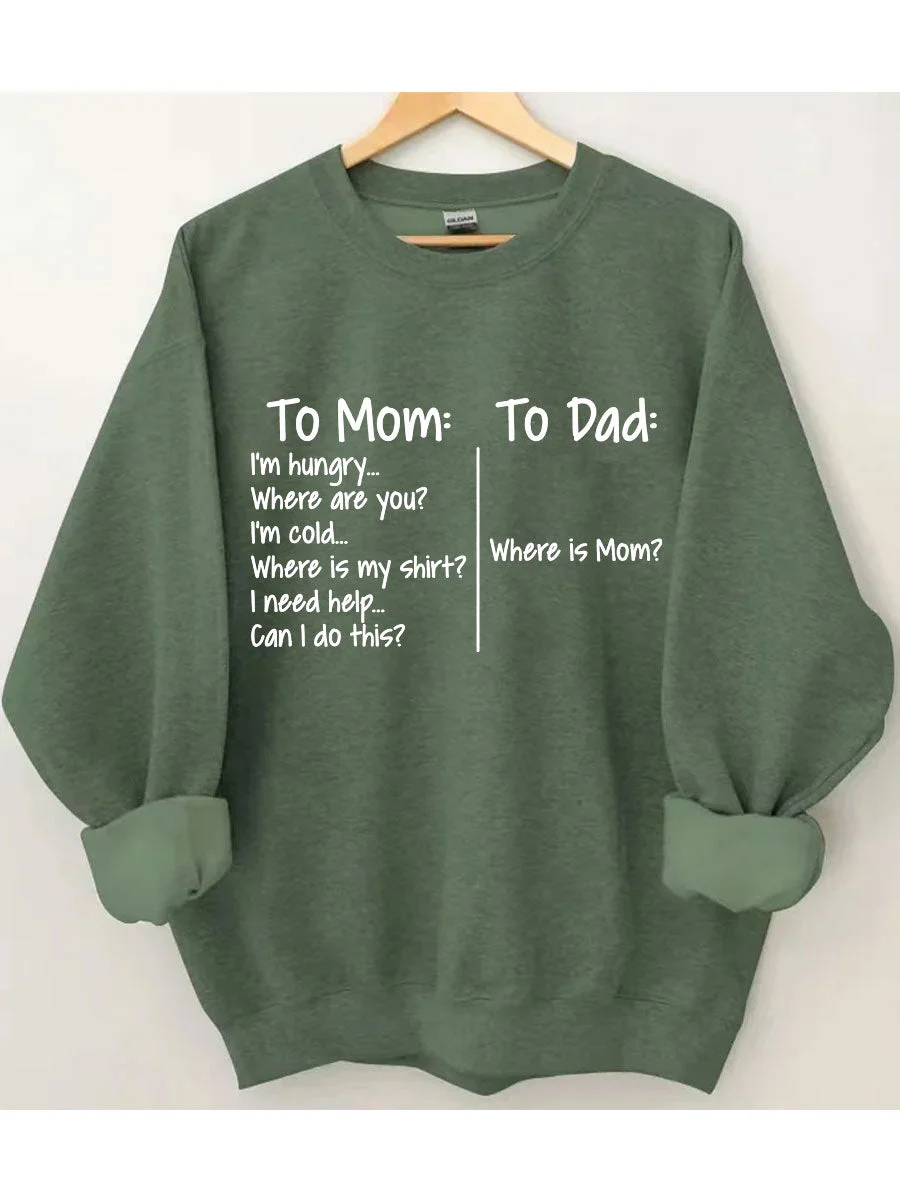 

2024 New Home Causal Female Sweatshirt Funny Parental Difference Saying Print Women Sweater Faddish Individuality Girl Tops