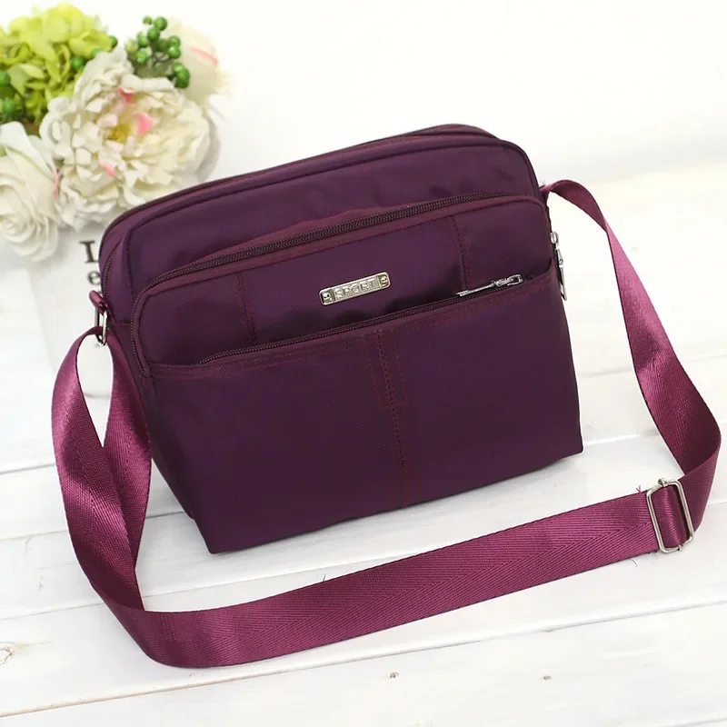 Bolso de hombro para hombre, bandolera pequeña y sencilla de nailon, bolso pequeño informal, bolso de hombro Unisex envejecido, monederos para
