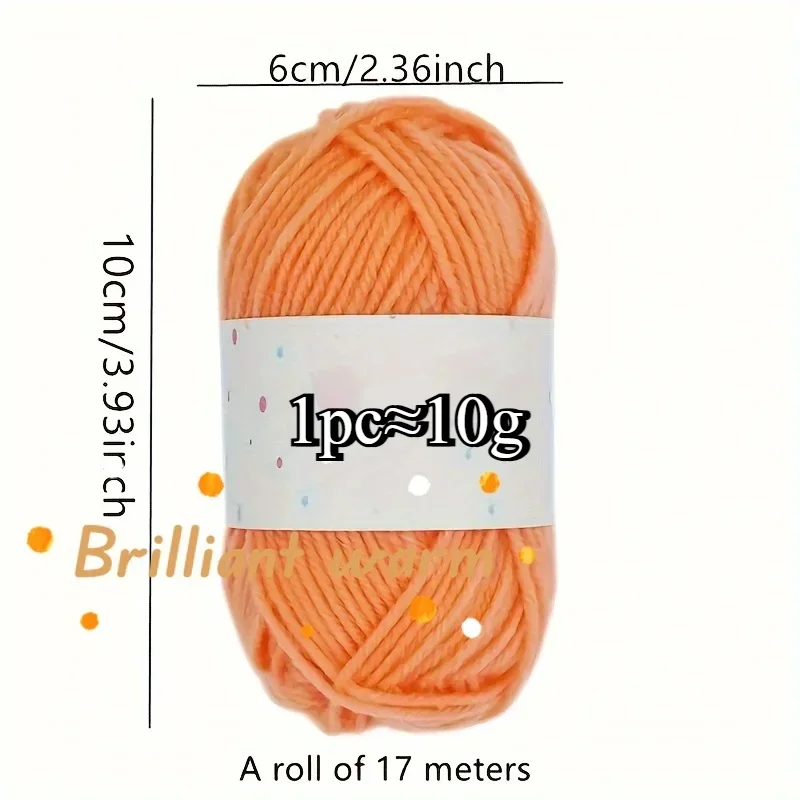 24pcs Color Acrylic Yarn Set, Multicolor Yarn for Knitting, Soft Yarn Set for Crochet Hats Dolls Material Thread Christmas Gifts