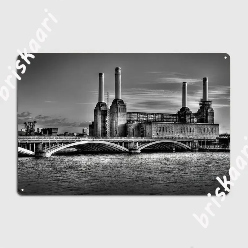 Battersea Power Station Poster Metal Plaque Wall Decor Cinema Garage Bar Cave Decoration Tin Sign Poster