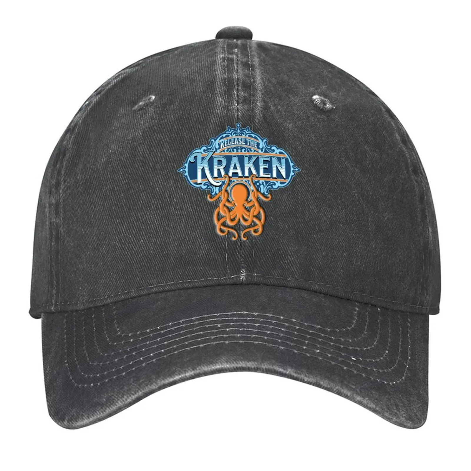 

Release the Kraken Vintage Logo Baseball Cap Visor Beach Outing Gentleman Hat Ball Cap Golf Women Men's