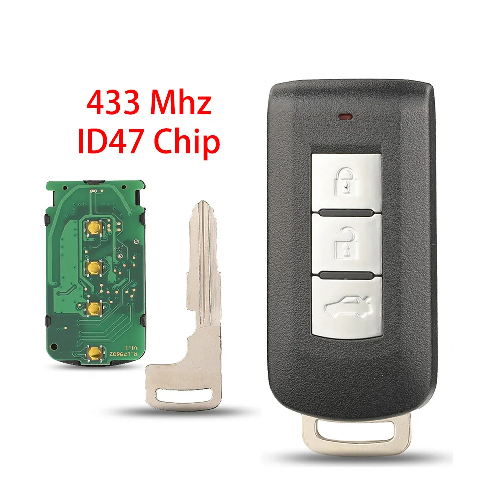 

Новый дистанционный ключ для автомобиля GHR M003 M004 433 МГц с чипом ID47 для Mitsubishi Pajero Sport L200 Dodge Attitude