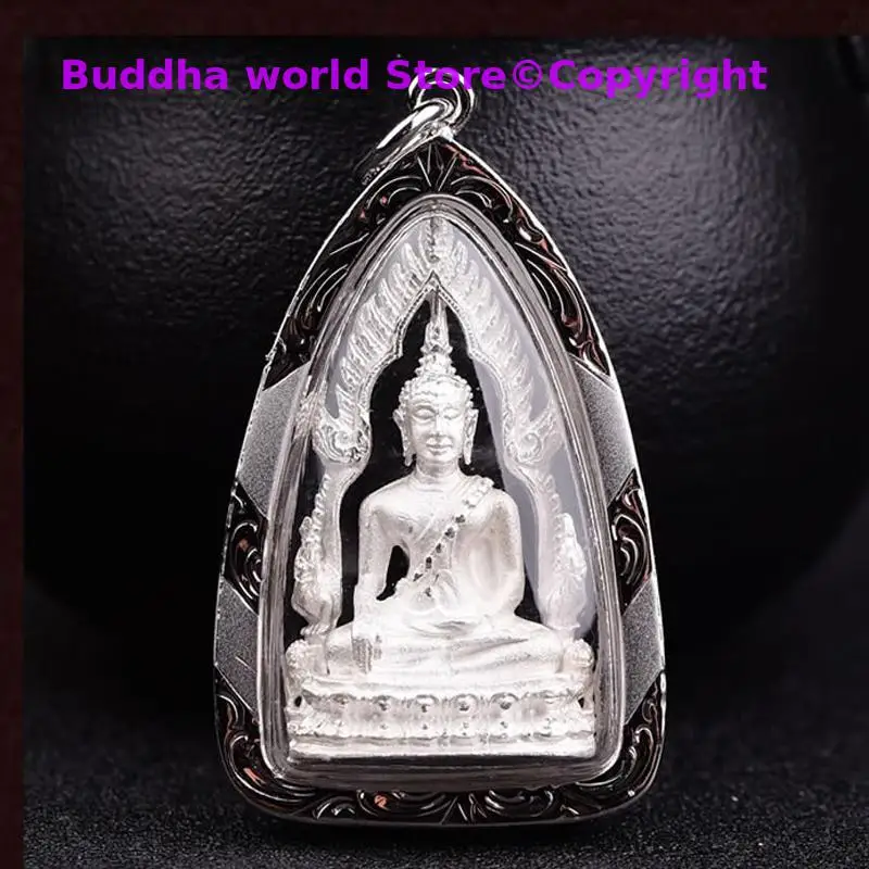 

GOOD Asia Thailand master Buddhist efficacious Success Buddha Amulet Pendant Bless your career good luck Career development