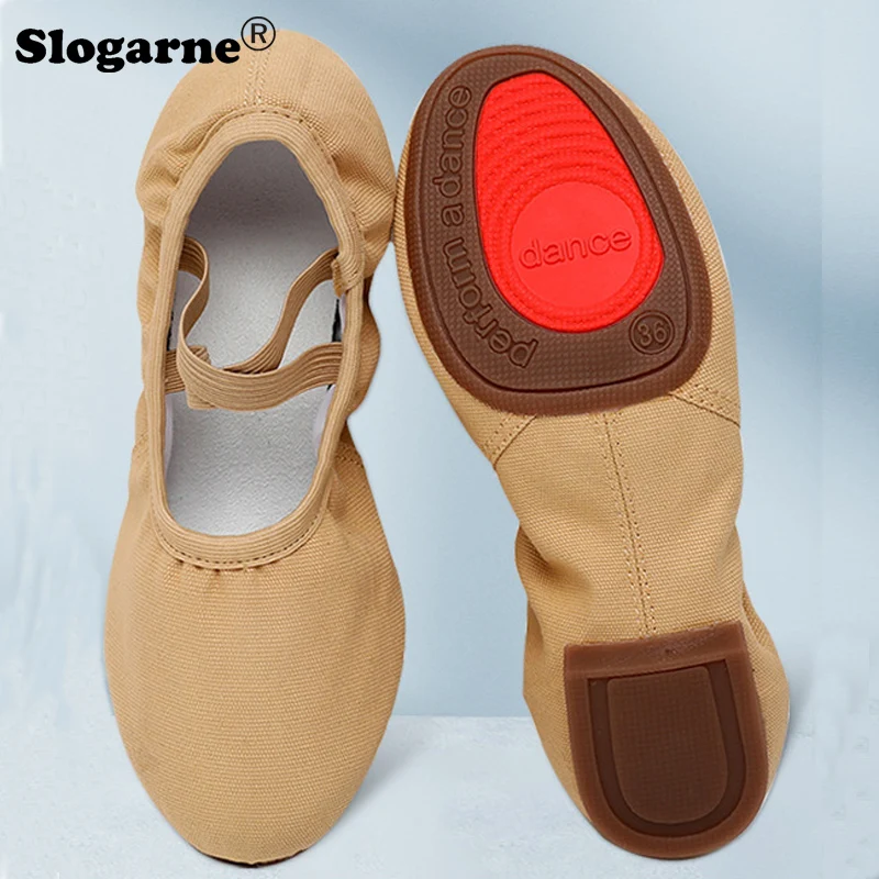 Sepatu Dansa Balet Balerina Wanita Sepatu Balet Yoga Kanvas Anak Perempuan Sepatu Dansa Guru Jazz Latin Modern GYM Luar Ruangan Drop Shipping