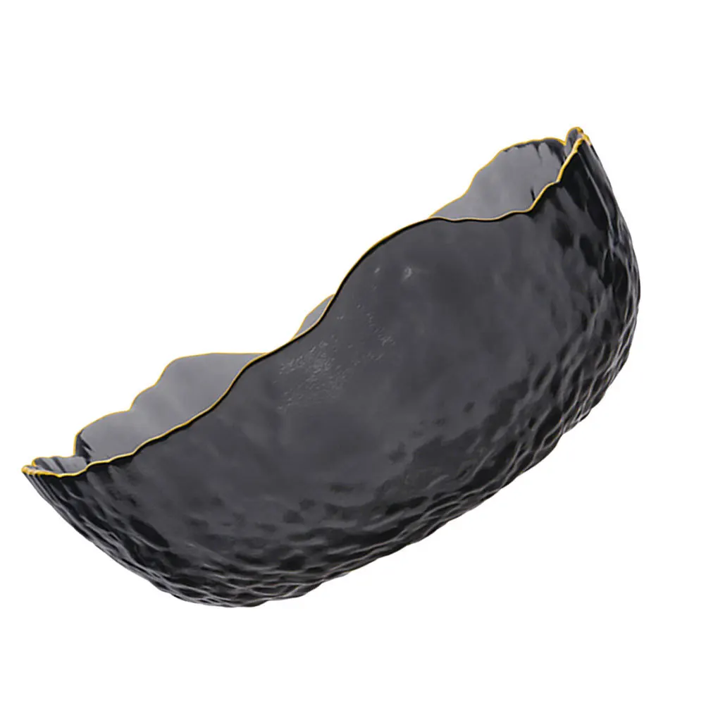 

1Pcs Hammered Fruit Bowl Creative Glass Dessert Salad Snacks Food Serving Holder for Gatherings Parties Weddings
