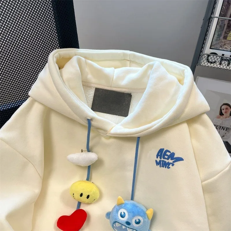 Hoodie Women Autumn Clothes Loose Oversized Clothes Crewneck Tops Pullover Sweatshirt Hoodies Women Clothes