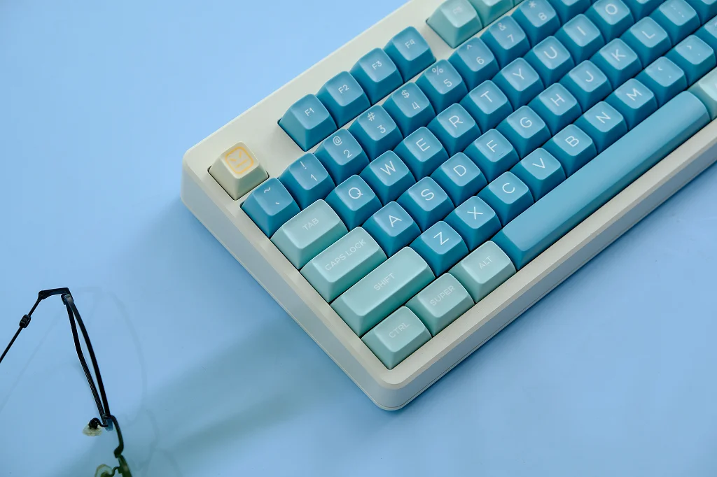 Sea salt lemon roman red bean keycap two-color process ASA height adaptation Alice 68 75 82 98 104