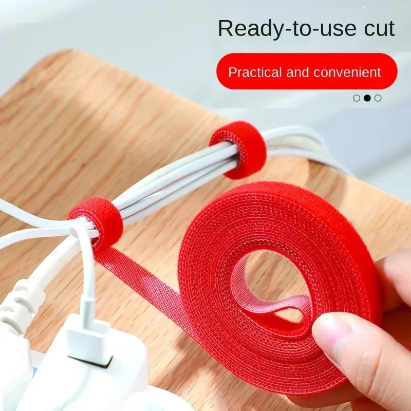 3M/Roll Reusable Data Line Protector Nylon Free Cut Ties USB Cable Organizer Winder Cable Ties Mouse Earphone Cord Cable Ties