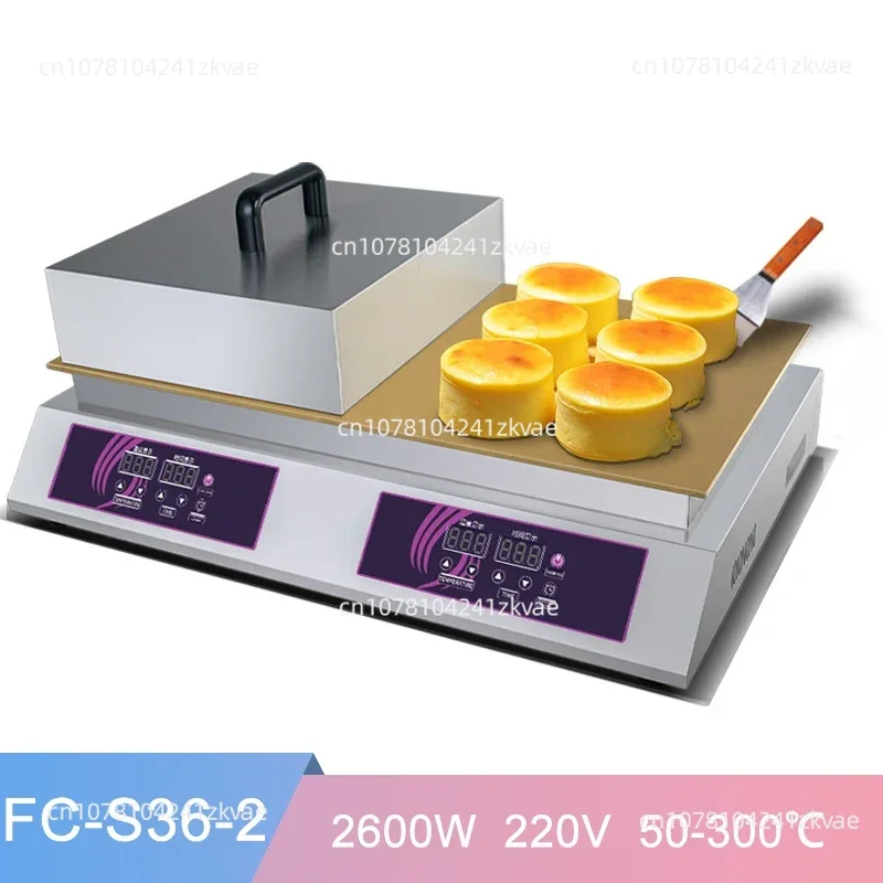 Double-headed Souffle Machine Commercial Dorayaki Souffle Muffin Machine Pure Copper Digital Snack Souffle Pancakes Maker