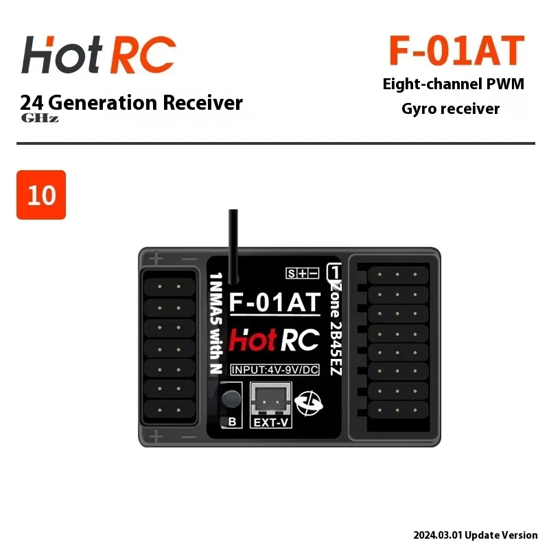 Hotrc 2.4ghz Receiver Pwm Full Series F-04a/f-04at/f-04b/f-04bt/f-06a/f-08a Gyroscope Version Lamp Control Version Sbus Version