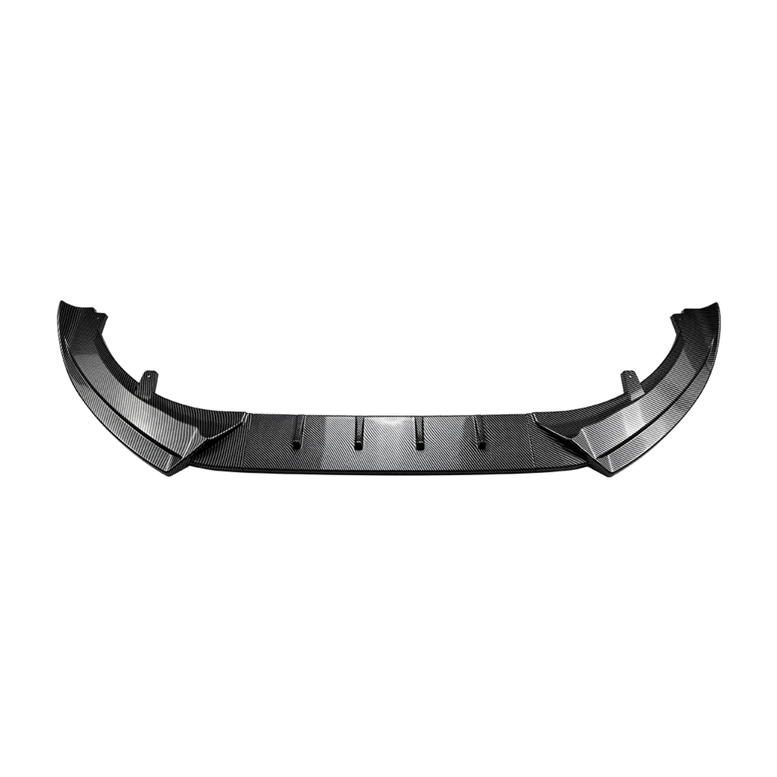 미니 쿠퍼 S JCW F55 F56 F57 2014-2021 프론트 범퍼 스포일러 립 카본 파이버 룩/글로스 블랙 로워 스플리터 블레이드 가드 썸네일 2