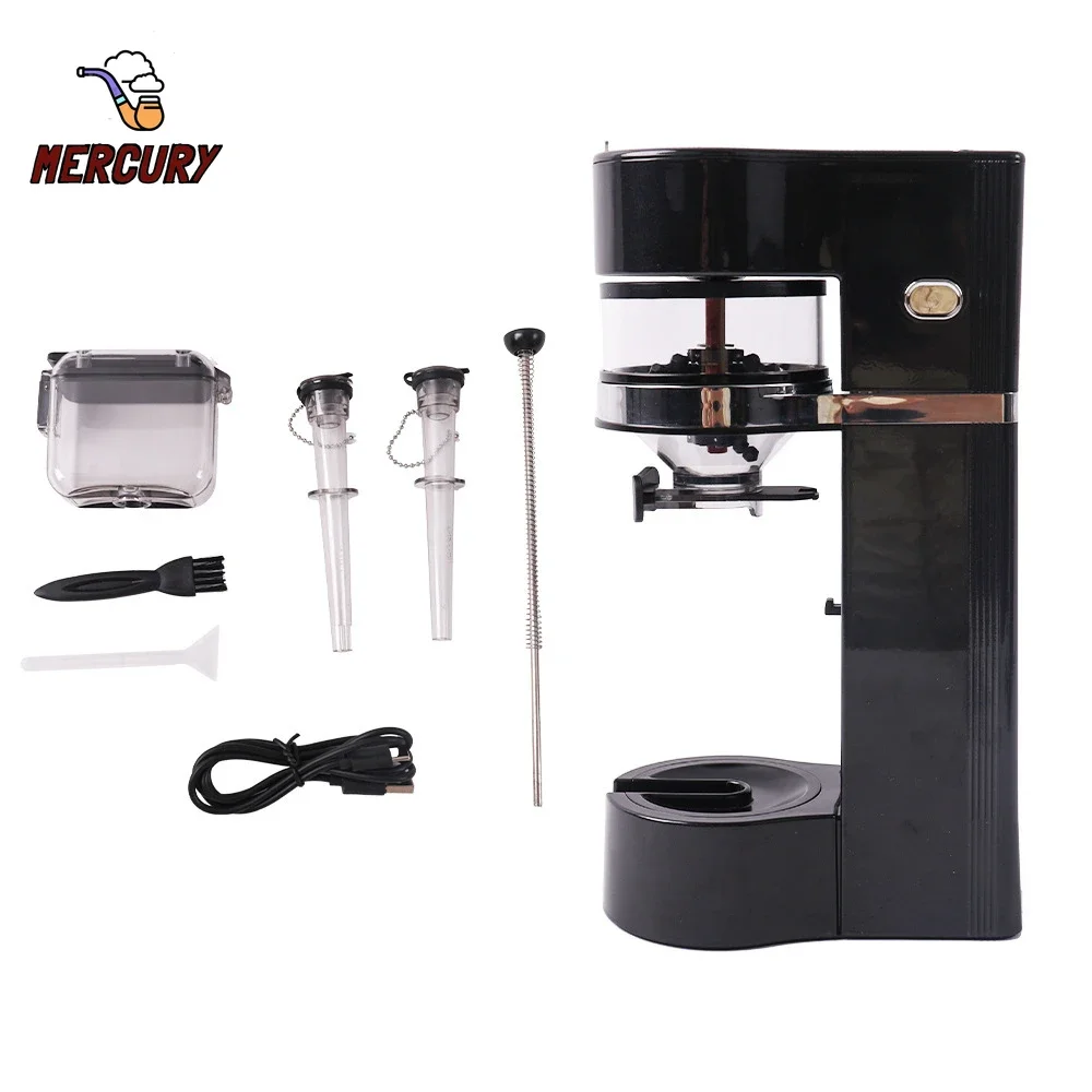 New Integrated Electric Grinding Filler Machine King Size Cone Herb Tobacco Professional Filling Spice Crusher Smoking Accessory