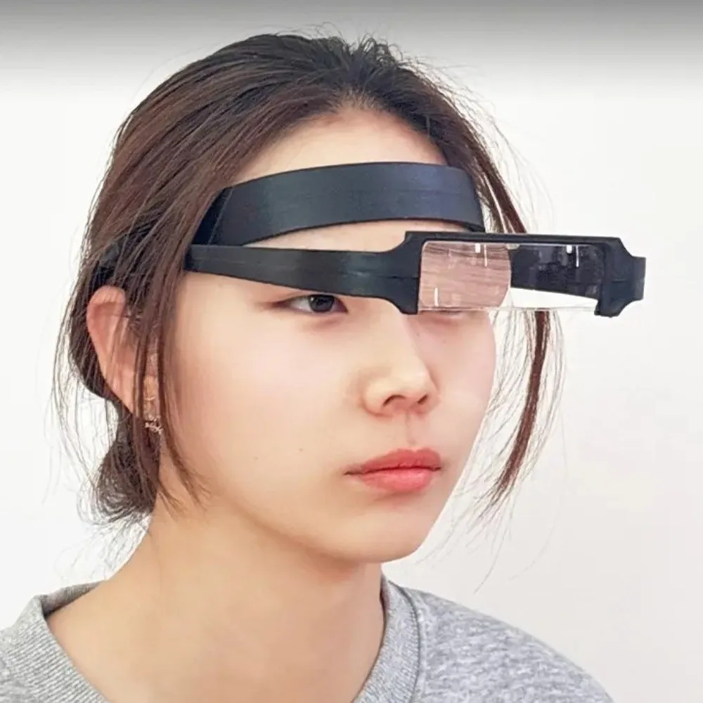 Lightweight Headband Magnifier Simple Black Elderly Person Handsfree Magnifier Glass Lens 1.6X 2X 2.5X 3.5X Precision
