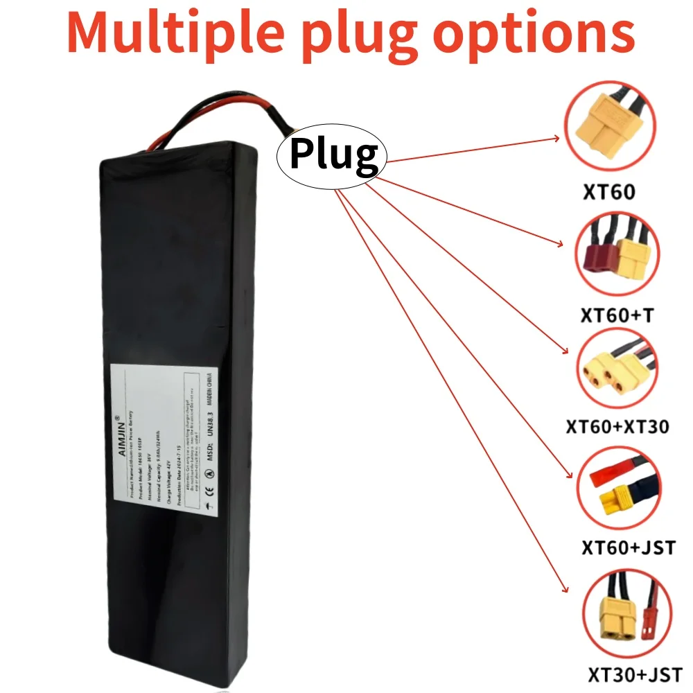 36V 9000mAh 10S3P 18650 Lithium Battery Pack For Kugoo S2 / S3 / S4 / M2 Scooter Battery etc with BMS